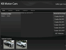 Tablet Screenshot of kbmotorcarshouston.com